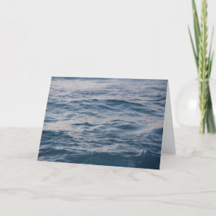 Tarjeta De Agradecimiento Agua de mar en primer plano