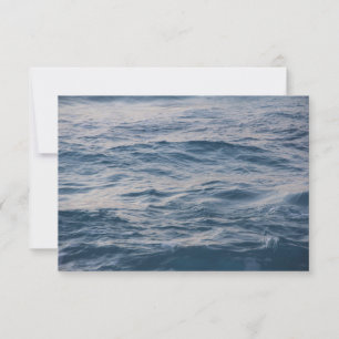 Tarjeta De Agradecimiento Agua de mar primer plano