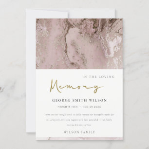 TARJETA DE AGRADECIMIENTO AGUA DE RODILLA DE ORO ROSA OSCURO AGUA DE SIMPATÍ