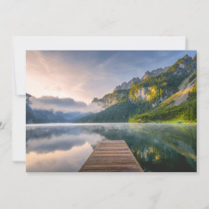 Tarjeta De Agradecimiento Agua   Lago alpino azur, Austria