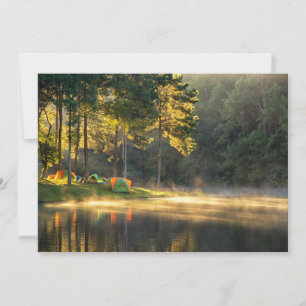 Tarjeta De Agradecimiento Agua Lago de Meahongson, Tailandia