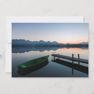 Tarjeta De Agradecimiento Agua Lago Hopfen Alpes bávaros Alemania