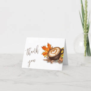Tarjeta De Agradecimiento Aguada de Acuarela Espresso Amor está Preparando D