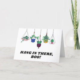 Tarjeta De Agradecimiento ¡Aguanta Ahí! Planta Cute Cactus