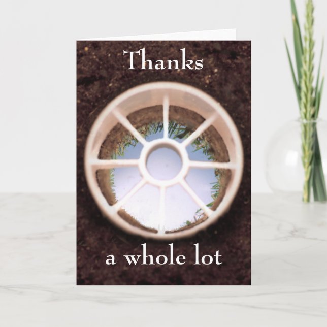 Tarjeta De Agradecimiento Agujero del golf (Anverso)