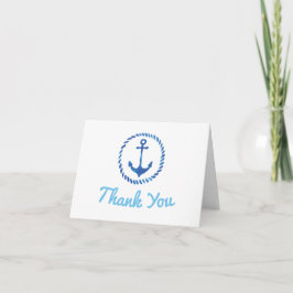 Tarjeta De Agradecimiento Ahoy es un niño Baby Shower Gracias