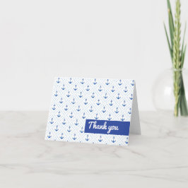 Tarjeta De Agradecimiento Ahoy es un niño Baby Shower Gracias