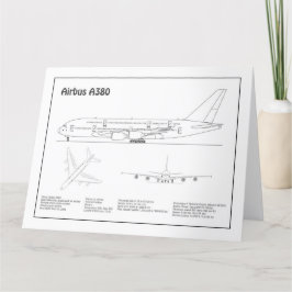 Tarjeta De Agradecimiento Airbus a380 - Planes de Planes de Plano de Plano d