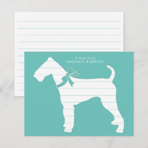 Tarjeta De Agradecimiento Airedale Terrier Dog Puppy