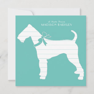 Tarjeta De Agradecimiento Airedale Terrier Dog Puppy