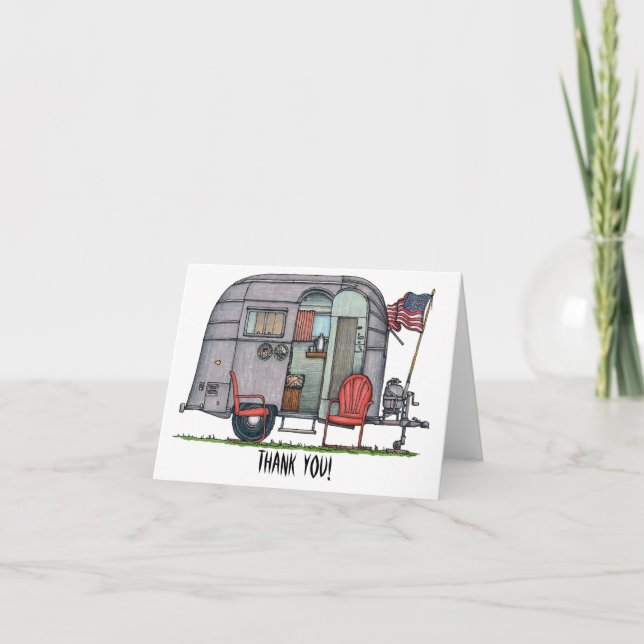 Tarjeta De Agradecimiento Airstream (Anverso)