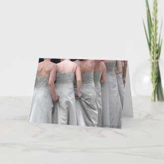Tarjeta De Agradecimiento "Ajustes menores" Bridesmaid Gracias Cartas