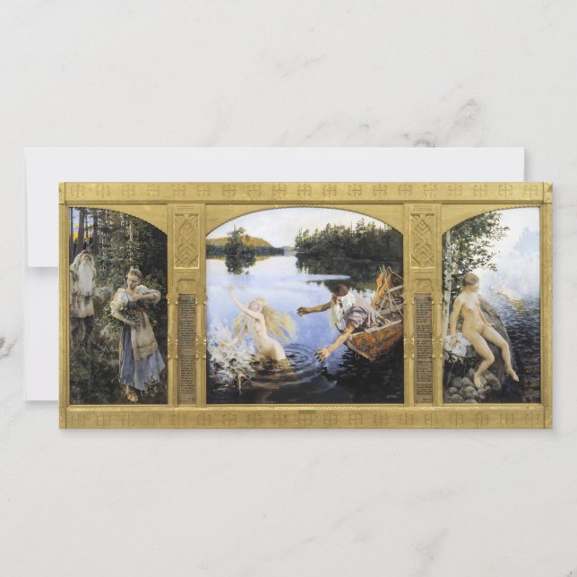 Tarjeta De Agradecimiento Akseli Gallen-Kallela - Aino Myth (Anverso)