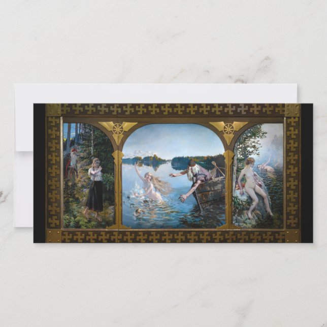 Tarjeta De Agradecimiento Akseli Gallen-Kallela - Aino Triptych (Anverso)