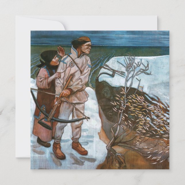 Tarjeta De Agradecimiento Akseli Gallen-Kallela - La venganza de Joukahainen (Anverso)