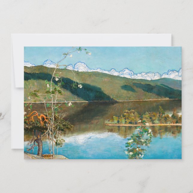 Tarjeta De Agradecimiento Akseli Gallen-Kallela - Nubes en el horizonte (Anverso)