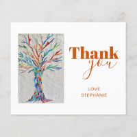 Tarjeta de agradecimiento al árbol de la vida pers