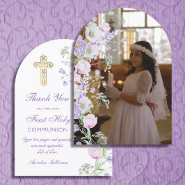 Tarjeta de agradecimiento al Arco de Flores Lilac