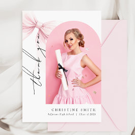 Tarjeta de agradecimiento al Arco de Graduación de