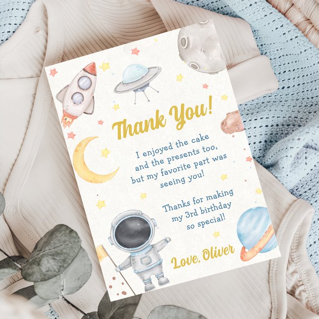 Tarjeta de agradecimiento al astronauta del espaci (Subido por el creador)
