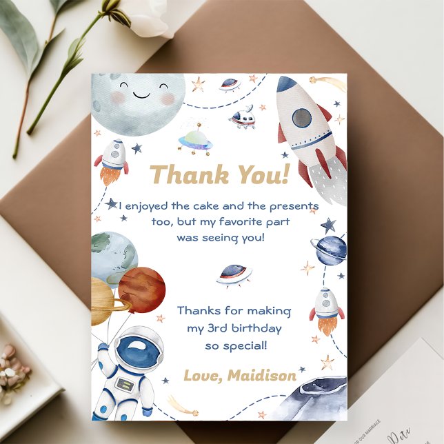 Tarjeta de agradecimiento al astronauta del espaci (Subido por el creador)