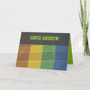 Tarjeta de agradecimiento al Bar Bat Mitzvah con t