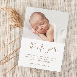 Tarjeta de agradecimiento al bautismo religioso de