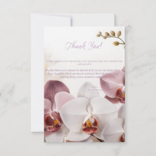 Tarjeta de agradecimiento al boda