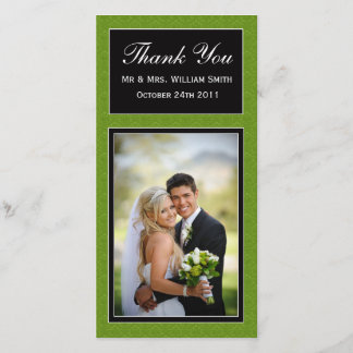 Tarjeta de agradecimiento al boda