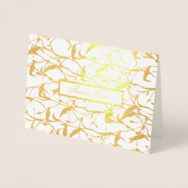 Tarjeta de agradecimiento al boda