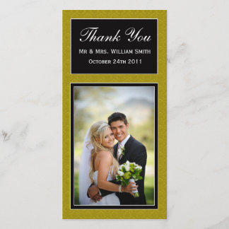 Tarjeta de agradecimiento al boda
