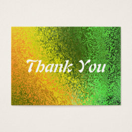 Tarjeta de agradecimiento al Boda amarillo verde d