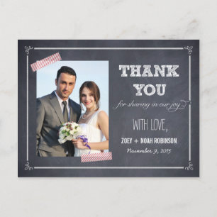 Tarjeta de agradecimiento al Boda con Elegancia