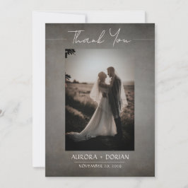 Tarjeta de agradecimiento al Boda con problemas mí