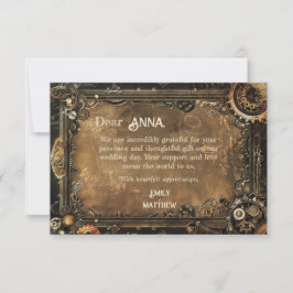 Tarjeta de agradecimiento al Boda de asuntos de St
