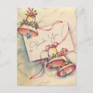 Tarjeta de agradecimiento al Boda de bonito Bells