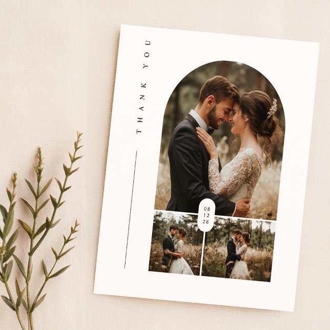 Tarjeta de agradecimiento al Boda de Collage de fo (Subido por el creador)