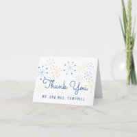 Tarjeta de agradecimiento al Boda de diseño modern