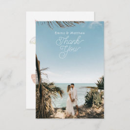 Tarjeta de agradecimiento al Boda de fotografía ba