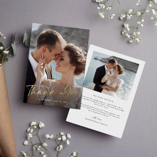 Tarjeta de agradecimiento al Boda de fotografía co