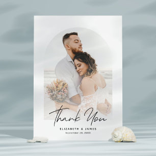 Tarjeta de agradecimiento al Boda de fotografía de