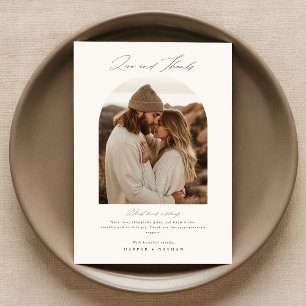 Tarjeta de agradecimiento al Boda de fotografía de