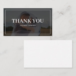 Tarjeta de agradecimiento al Boda de fotografía Pe