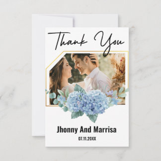 Tarjeta de agradecimiento al Boda de fotografías d