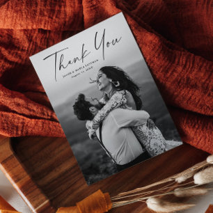 Tarjeta de agradecimiento al Boda de fotografías d