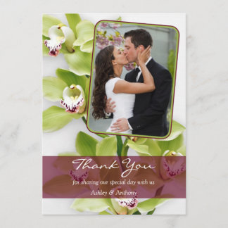 Tarjeta de agradecimiento al Boda de fotografías d