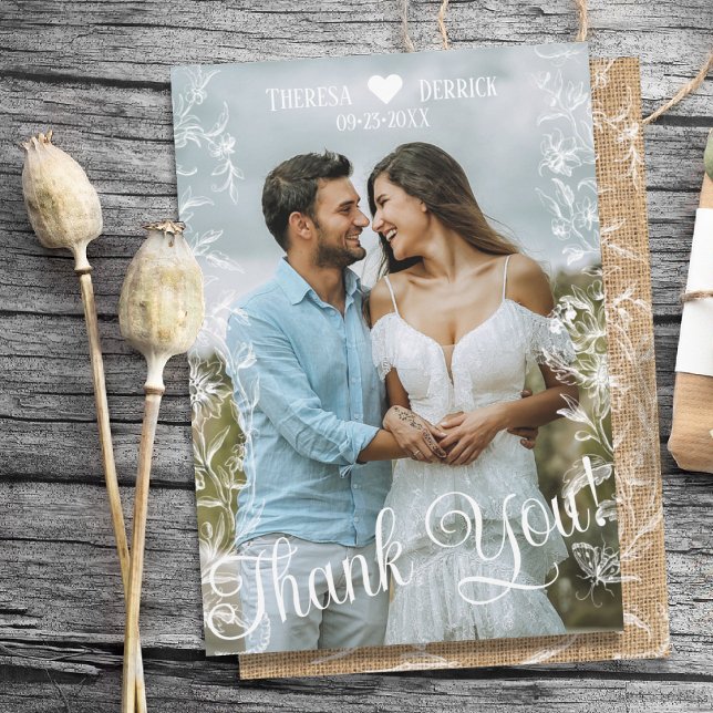 Tarjeta de agradecimiento al Boda de fotos de Burl (Subido por el creador)