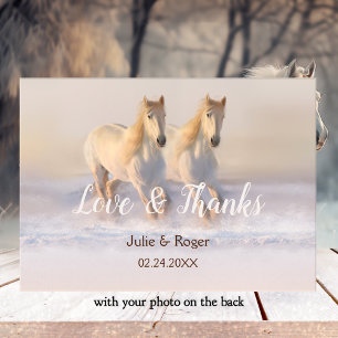Tarjeta de agradecimiento al Boda de fotos de caba