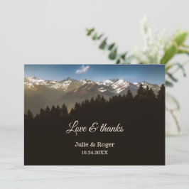 Tarjeta de agradecimiento al Boda de fotos Persona