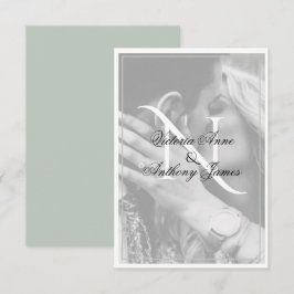 Tarjeta de agradecimiento al Boda de guiones fotog